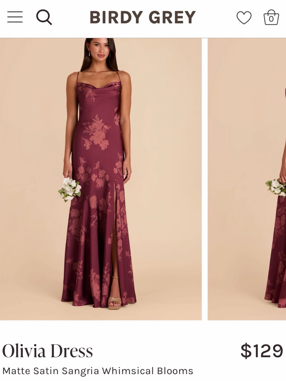 Birdy Grey Sangria Olivia Maxi Dress with Floral Print